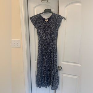 Brand new with tags blue floral universal thread midi dress. Size S.